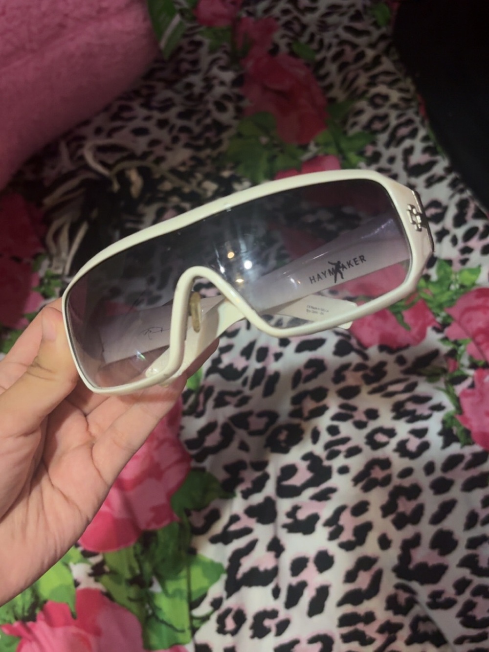 Spy optic haymaker White Women's Shield Sunglasses